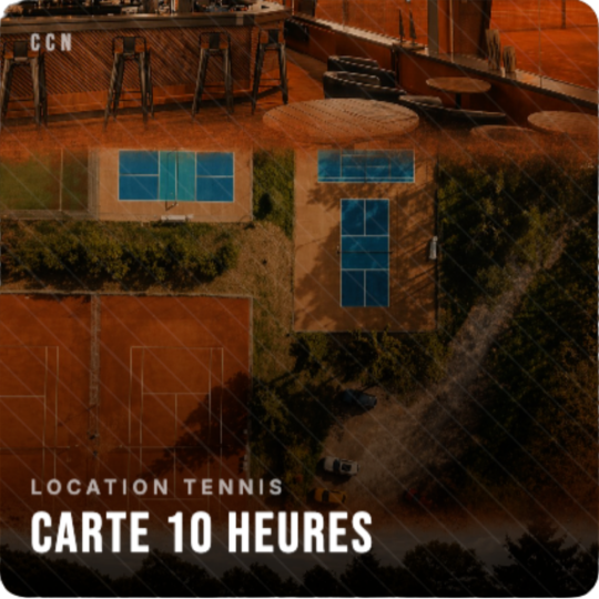 Carte 10 heures tennis
