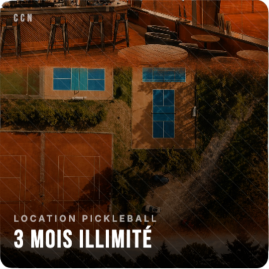 Abonnement pickleball 3 mois illimité