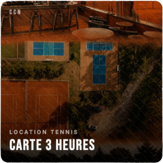 Carte 3 heures tennis